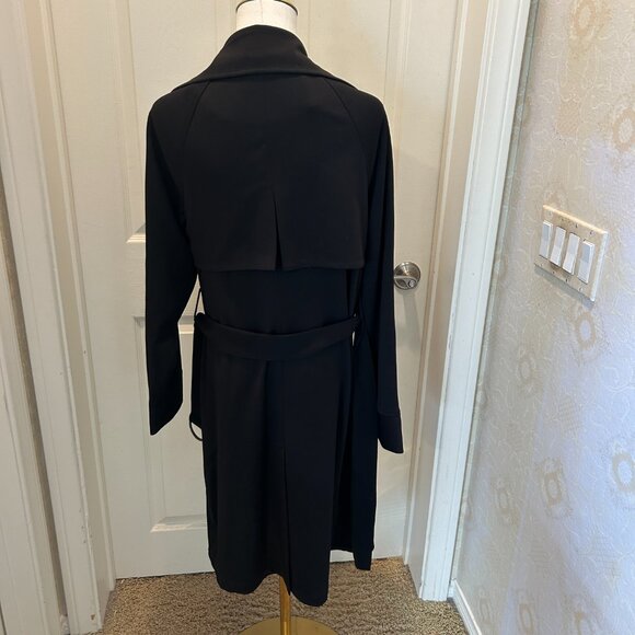 FOREVER 21 Black Trench Style Coat in Women's Medium - Picture 2 of 5